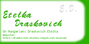 etelka draskovich business card